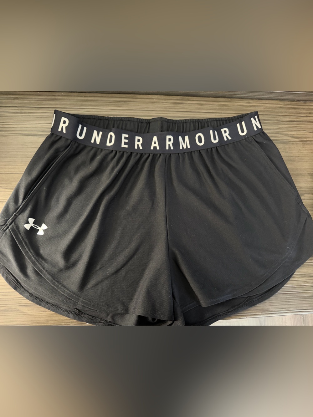 LG Black Athletic Run Shorts with Branded Elastic Waistband